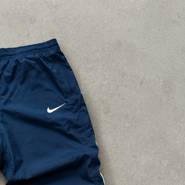 Nike Track Pants Marineblau Rare Stitched Logo (M)