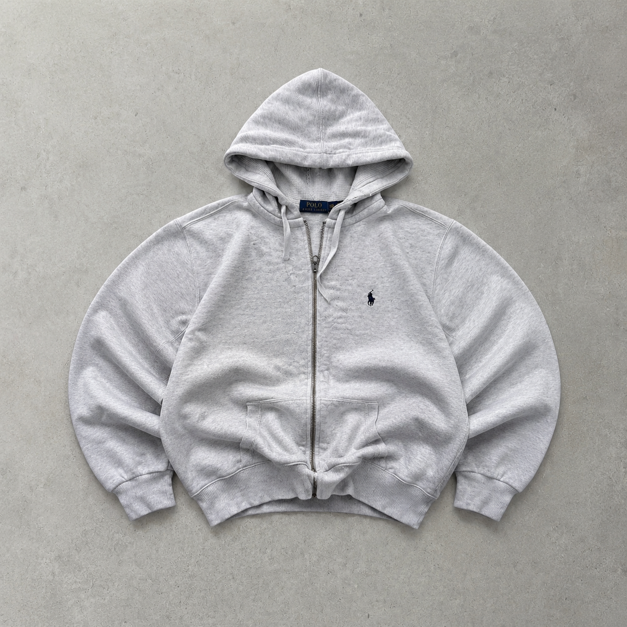 Ralph Lauren Hoodie Silber, Grau Limited (S) Stitched Logo