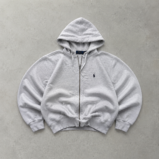 Ralph Lauren Hoodie Silber, Grau Limited (S) Stitched Logo
