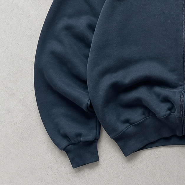 Y2K Ralph Lauren Hoodie Marineblau Rare (S) Stitched Logo