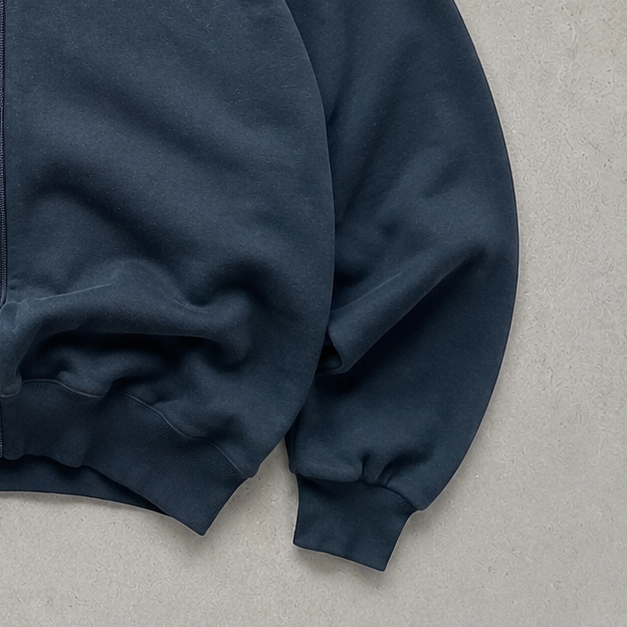 Y2K Ralph Lauren Hoodie Marineblau Rare (S) Stitched Logo