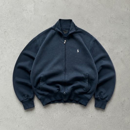 Ralph Lauren Polo Shirt Marineblau, Grau Limited (S) Stitched Logo