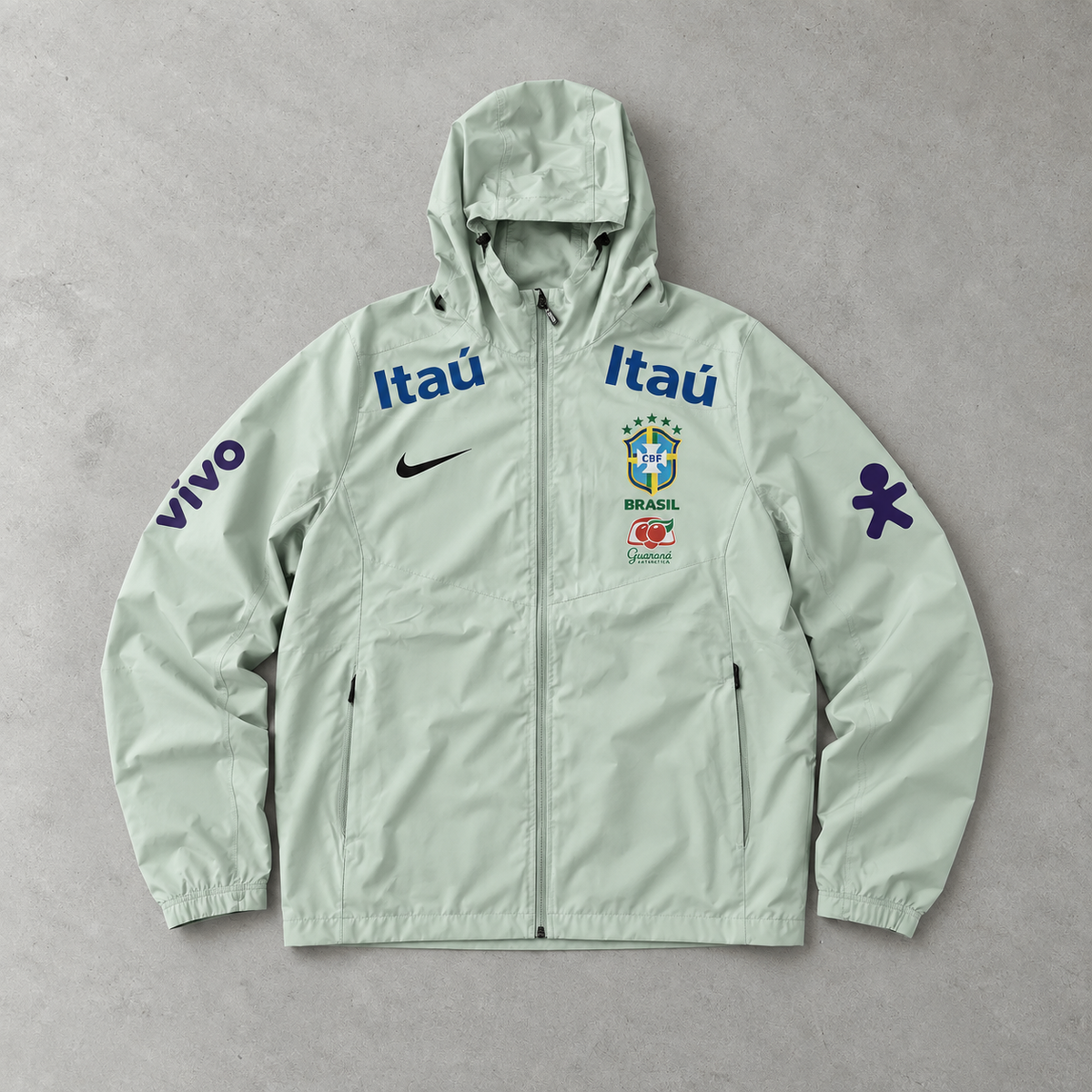 Brasilien Nike Windbreaker Mintgrün Limited (S)