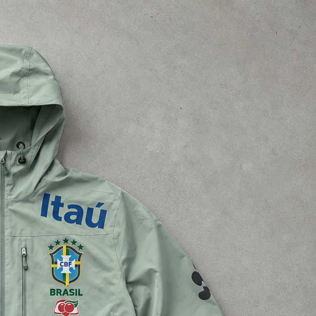Brasilien Nike Windbreaker Mintgrün Limited (S)