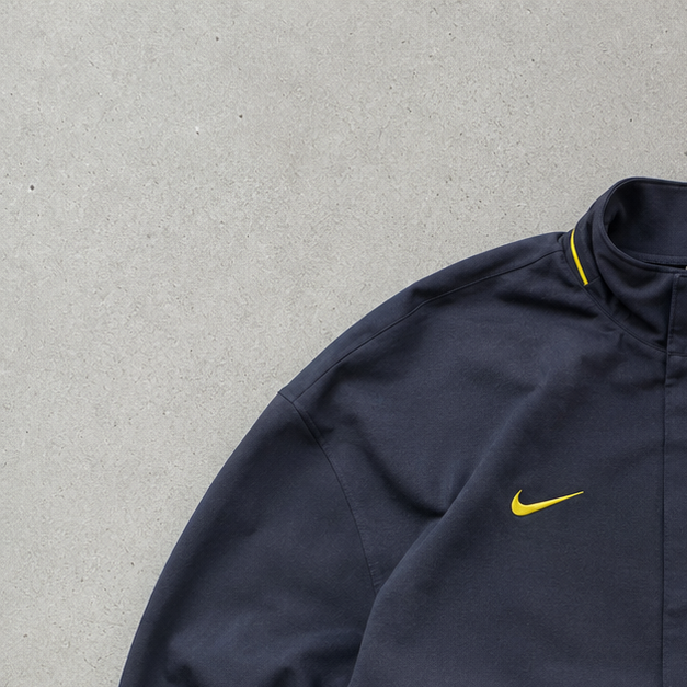 FC Barcelona Vintage Nike Track Jacket Marineblau, Black Limited (XL)