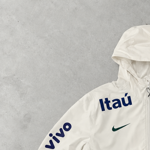 Brasilien Nike Windbreaker Weiß Limited (S)
