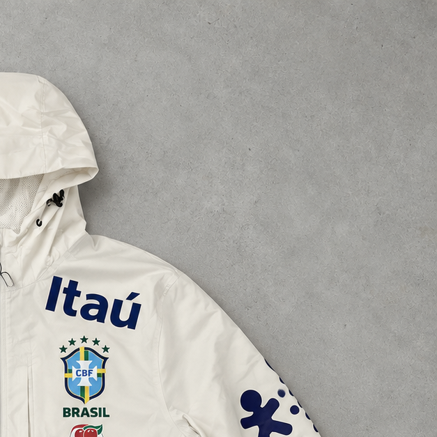 Brasilien Nike Windbreaker Weiß Limited (S)