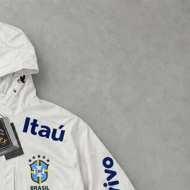 Brasilien Nike Windbreaker Weiß Limited (S)