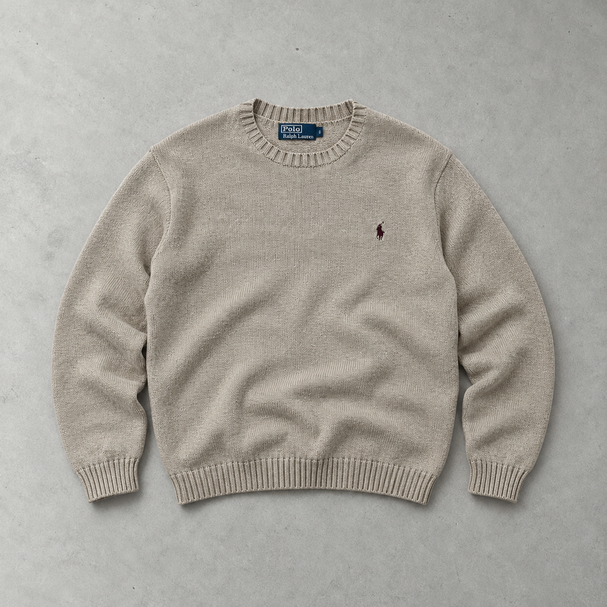 Polo Ralph Lauren Sweater Beige Rare (XL)