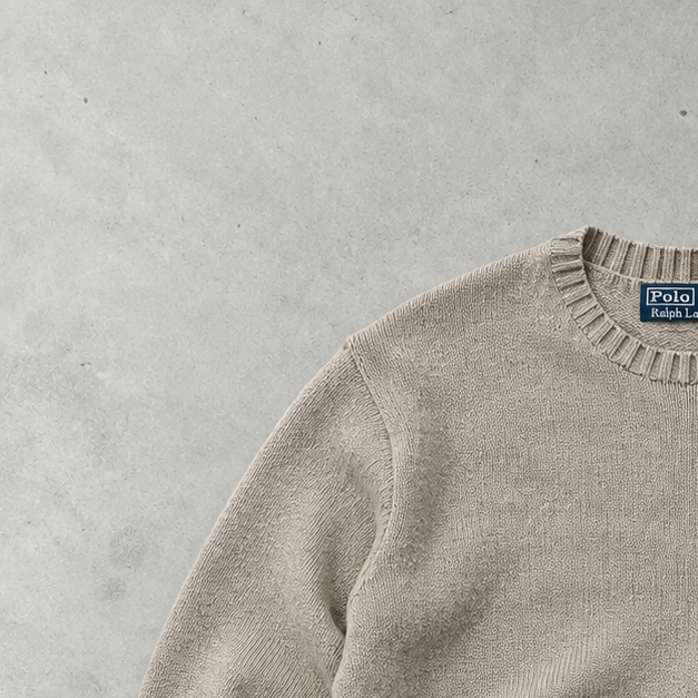 Polo Ralph Lauren Sweater Beige Rare (XL)