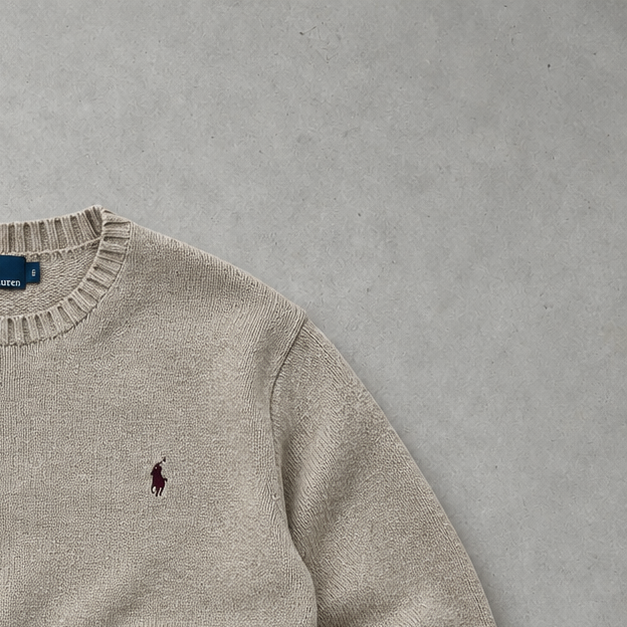 Polo Ralph Lauren Sweater Beige Rare (XL)