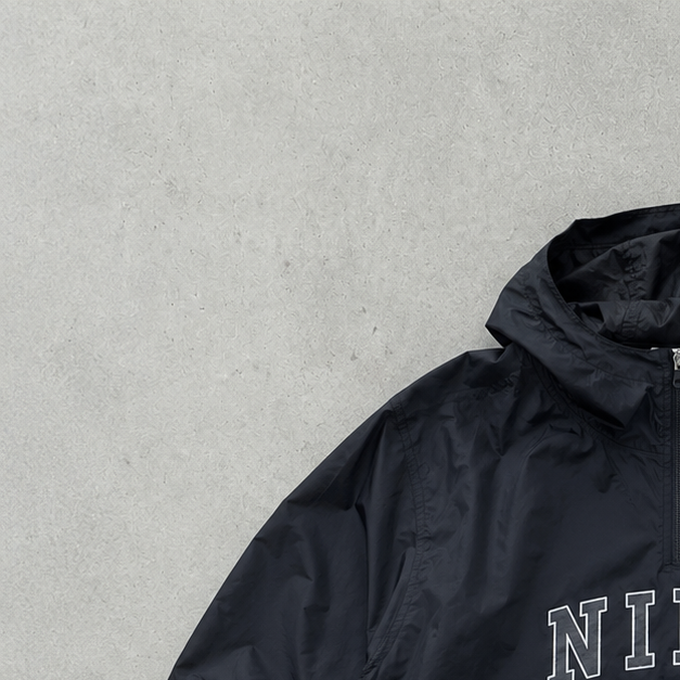 90s Vintage Nike Track Jacket Black, Grey Rare (L)