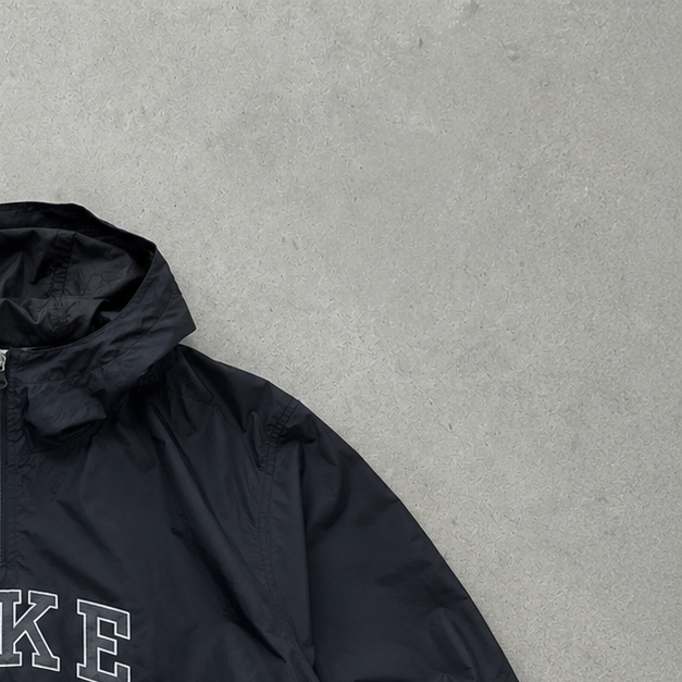90s Vintage Nike Track Jacket Black, Grey Rare (L)