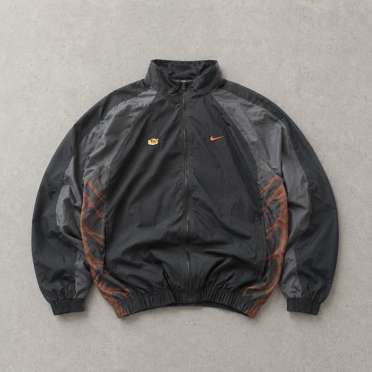 Nike Jacket Black, Orange Rare (Size S)