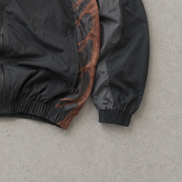 Nike Jacket Black, Orange Rare (Size S)