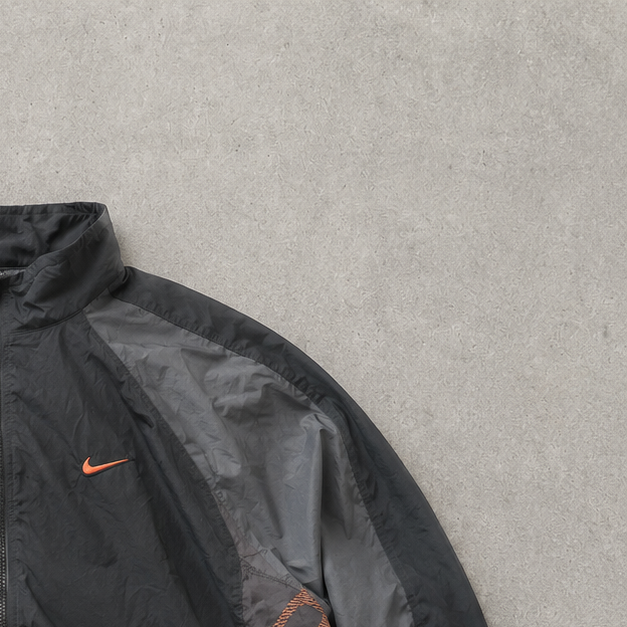 Nike Jacket Black, Orange Rare (Size S)