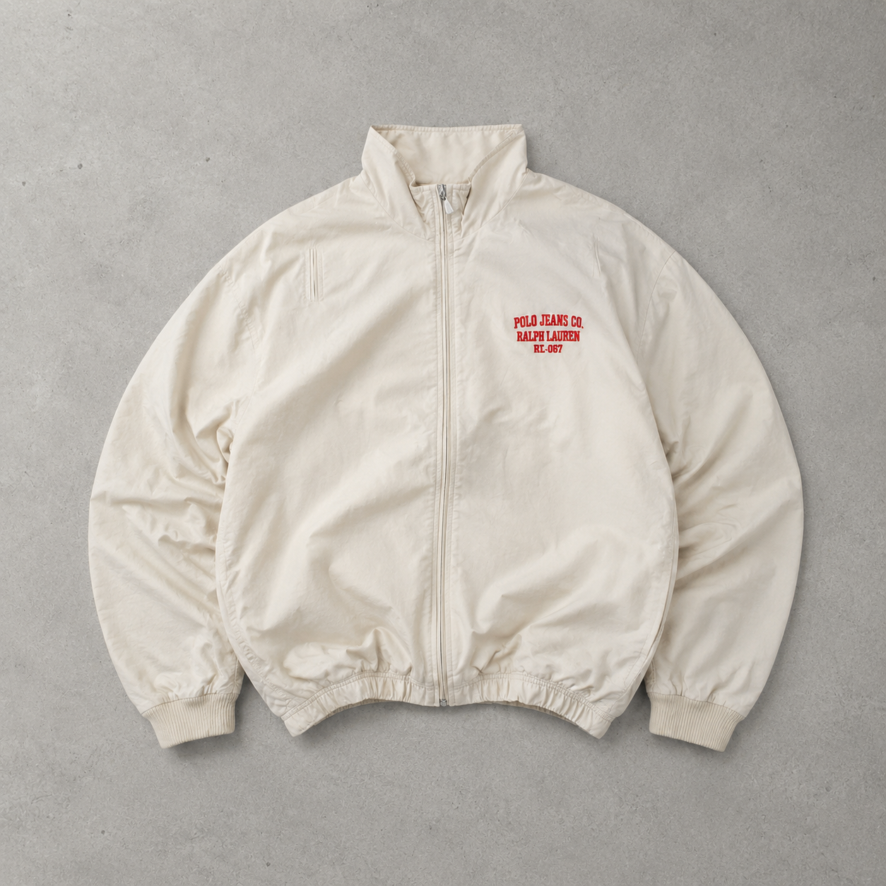 Ralph Lauren Jacket Creme Rare Stitched Logo (XL)