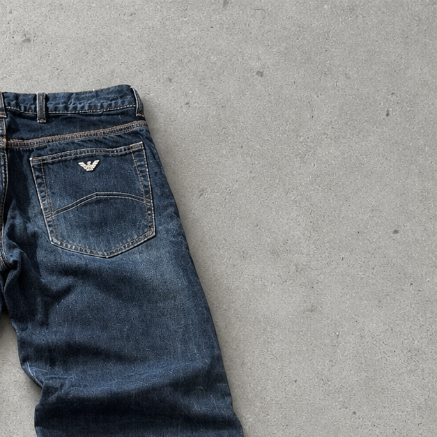 Y2K Armani Jeans Jeans Navy Limited (M)