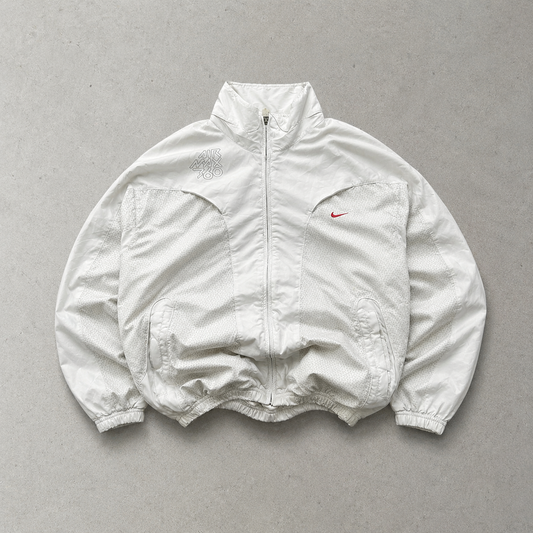 Vintage Nike Windbreaker White, Red Limited (M)