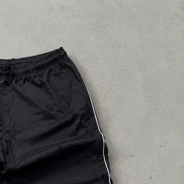 Y2K Nike Track Pants Schwarz, Weiß Rare (S)