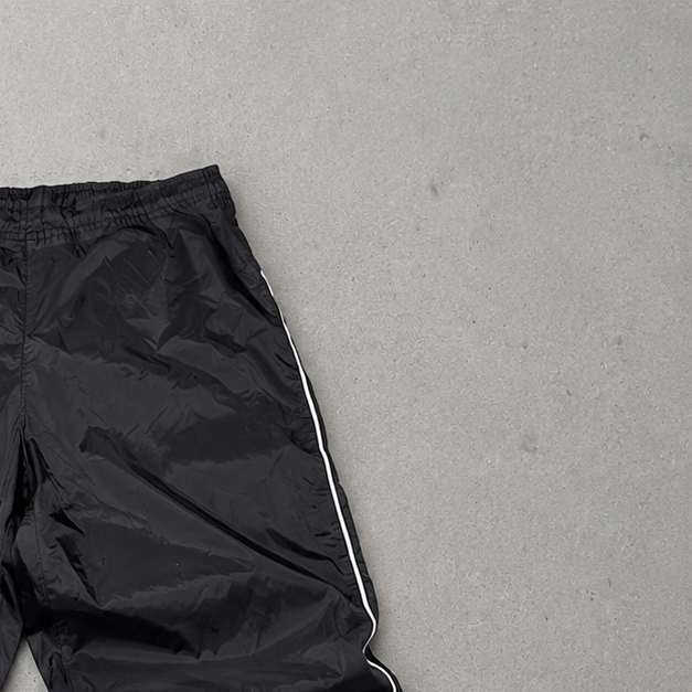 Y2K Nike Track Pants Schwarz, Weiß Rare (S)