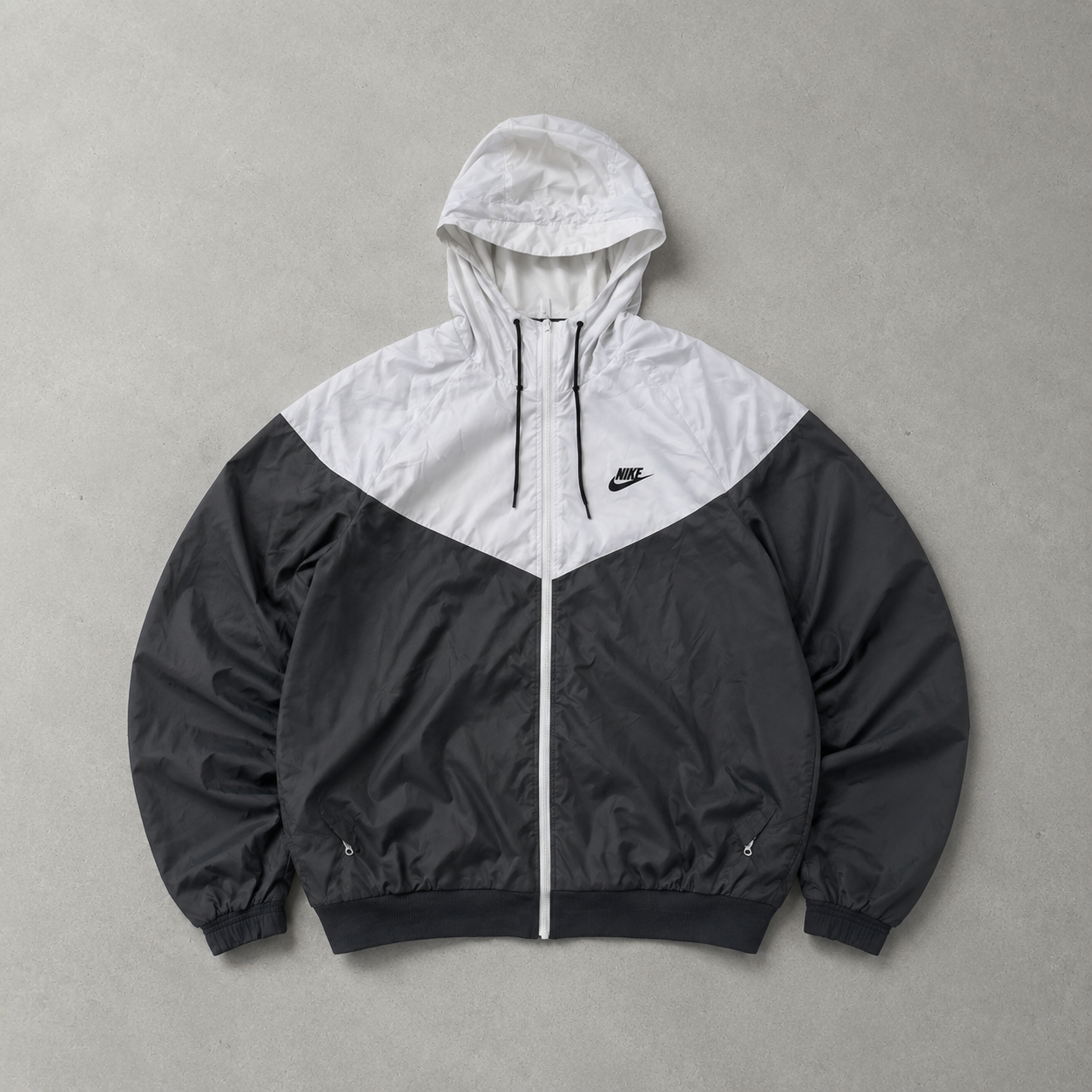 Nike Hoodie Weiß, Grau Rare (L)