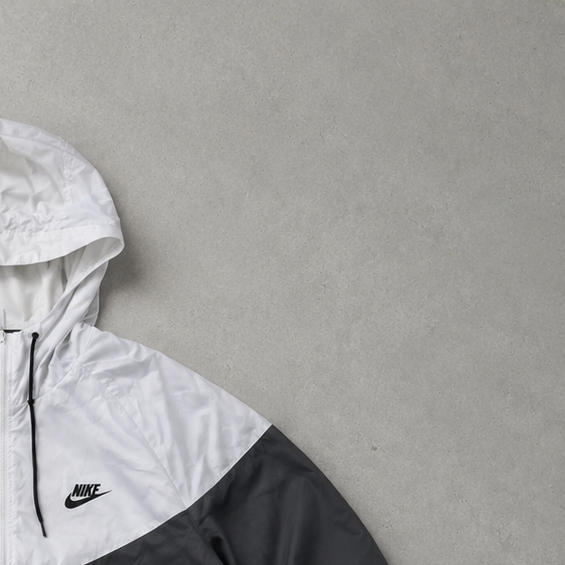 Nike Hoodie Weiß, Grau Rare (L)