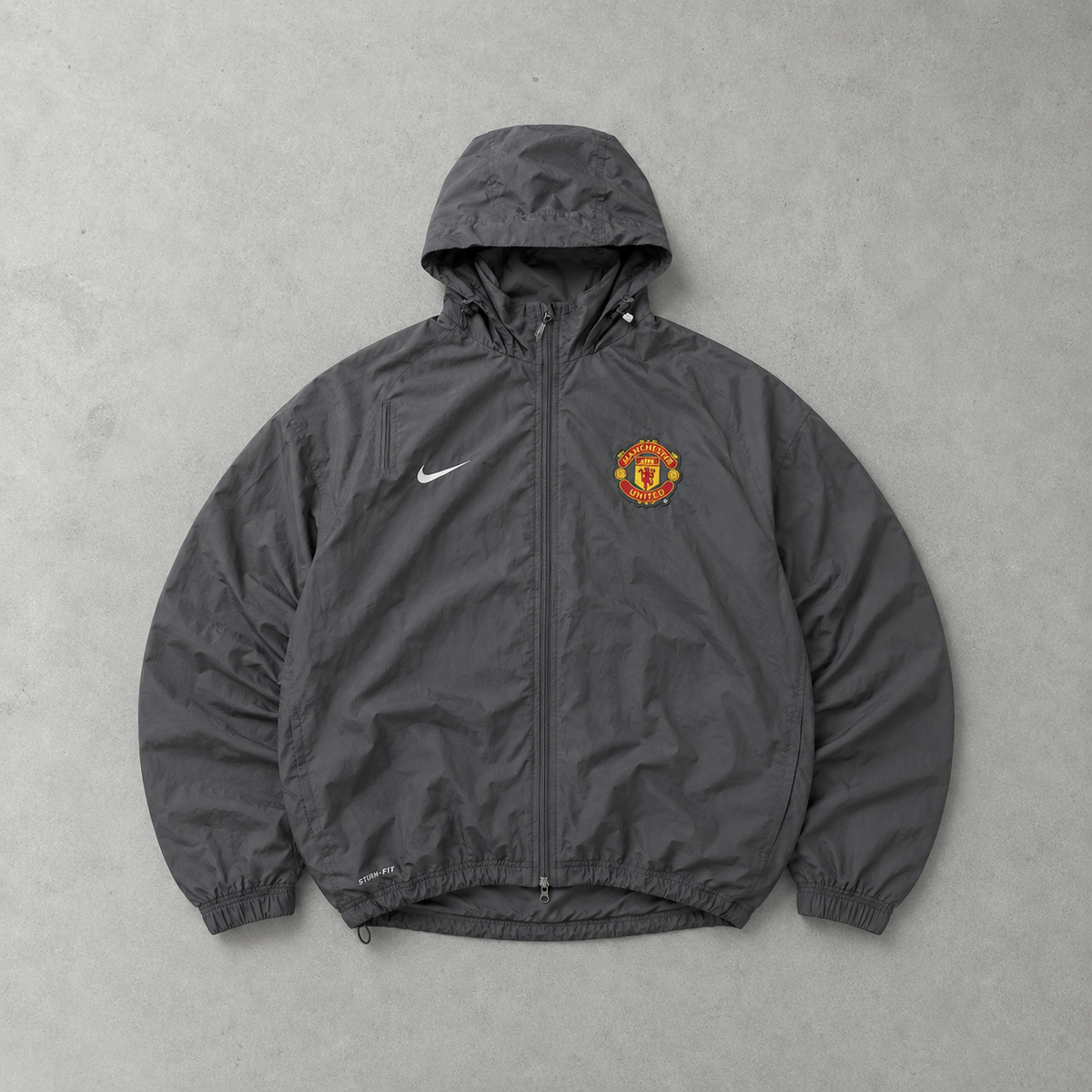 Veste de survêtement Nike Manchester Y2K noire rare (taille L)