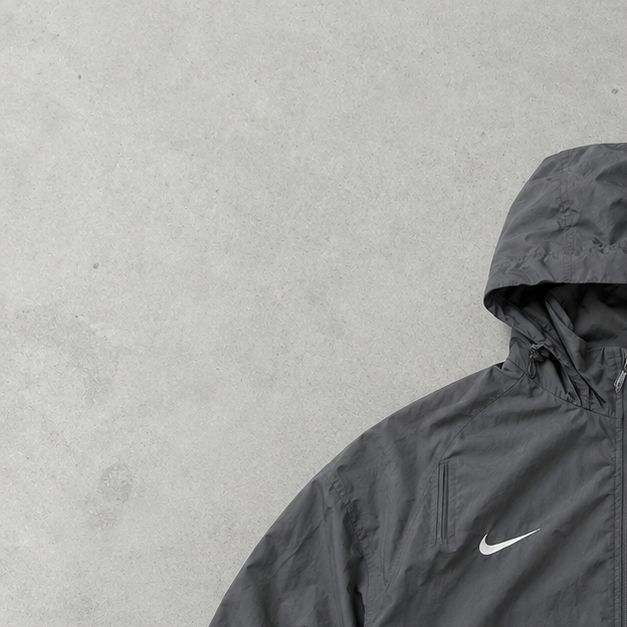 Veste de survêtement Nike Manchester Y2K noire rare (taille L)