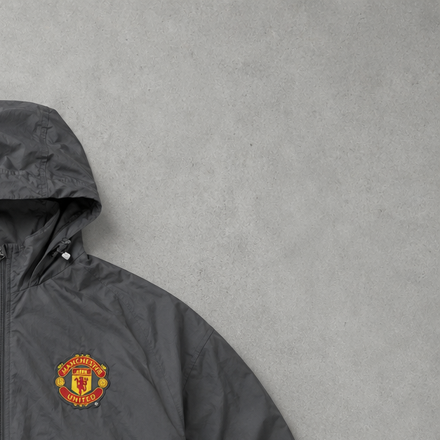 Veste de survêtement Nike Manchester Y2K noire rare (taille L)
