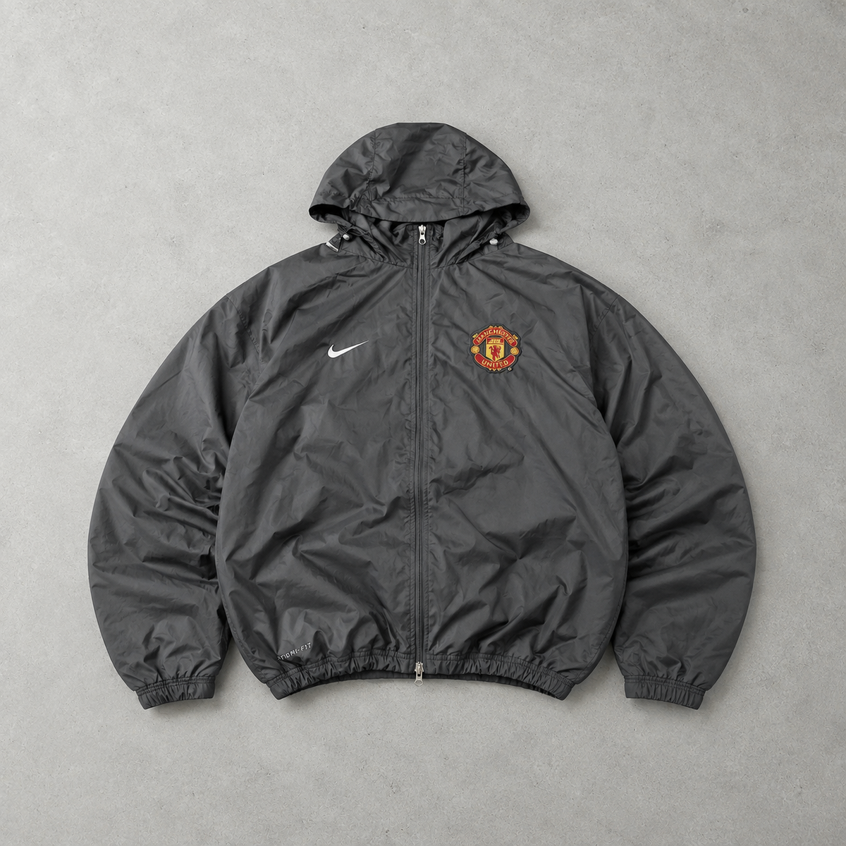 Veste de survêtement Nike Manchester Y2K noire rare (taille L)