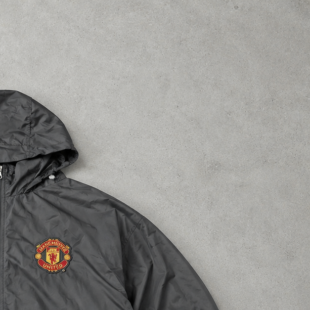 Veste de survêtement Nike Manchester Y2K noire rare (taille L)