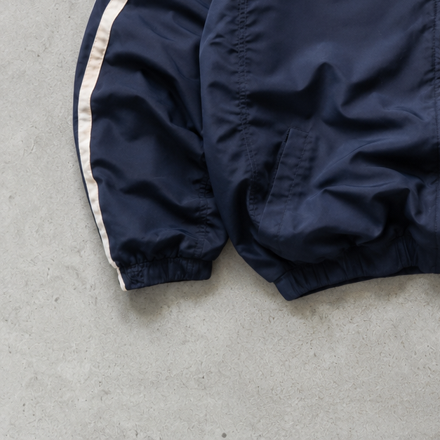90s Vintage Nike Windbreaker Marineblau, White Limited (L)