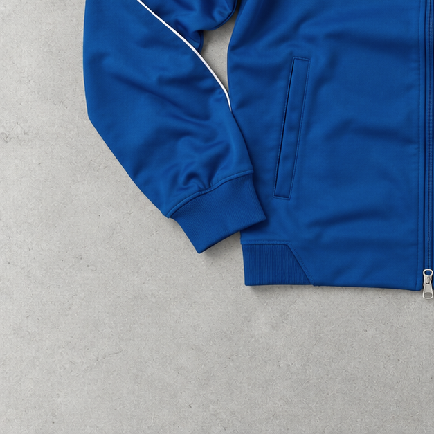 Brasilien Y2K Nike Track Jacket Blau, Weiß Limited (S)