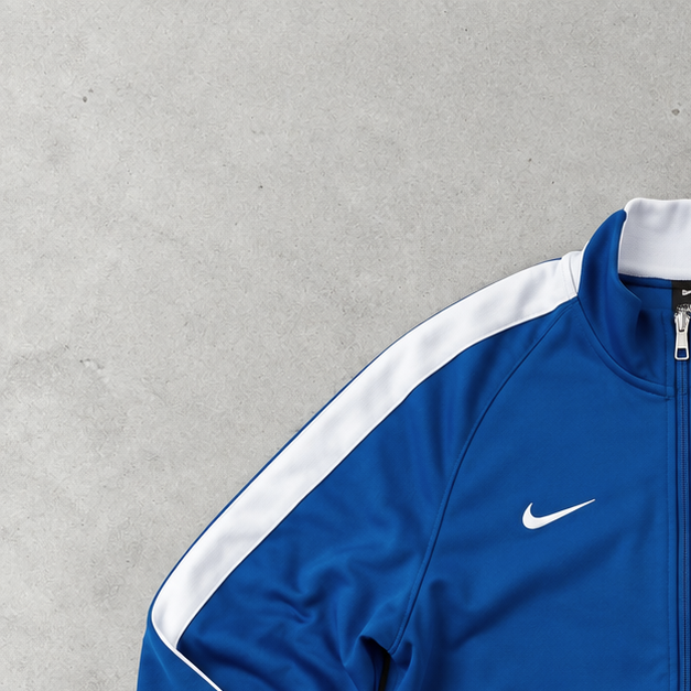 Brasilien Y2K Nike Track Jacket Blau, Weiß Limited (S)