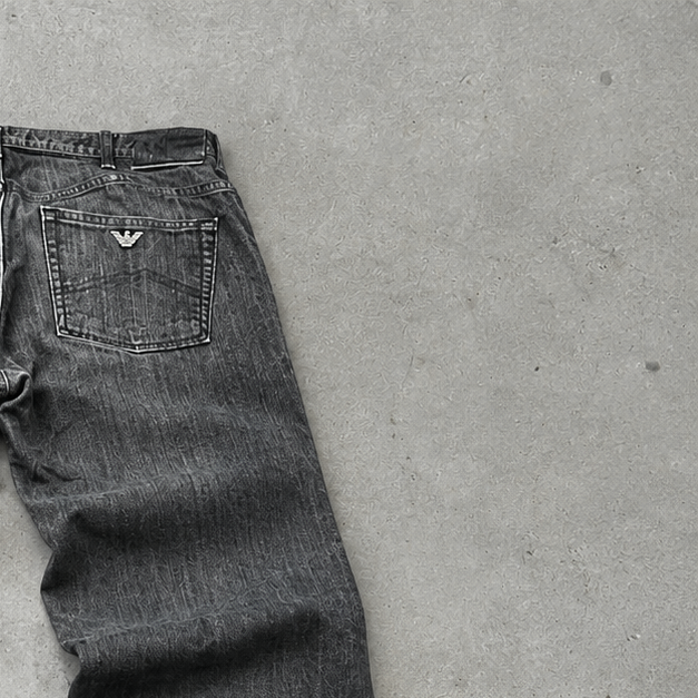 Armani Baggy Jeans Grey Rare (M)