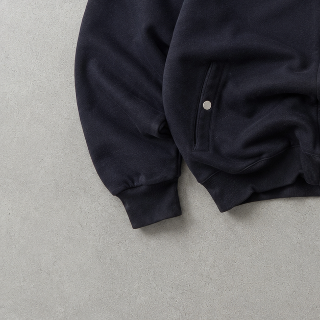 Lacoste Fleece Jacket Black / Dark Green Rare Stitched Logo (L)