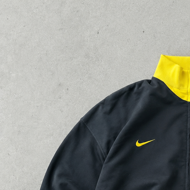 Brazil Y2K Nike Sweater Yellow, Grey Limited (Size M)
