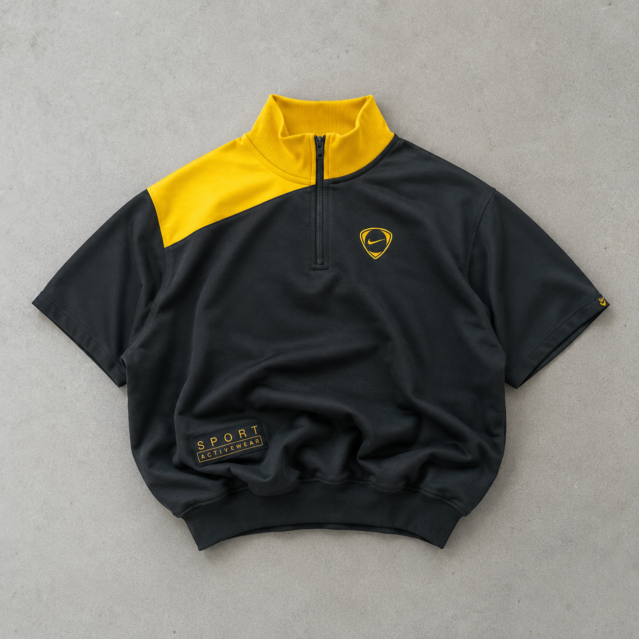 Brazil Y2K Nike Sweater Yellow, Grey Limited (Size M)