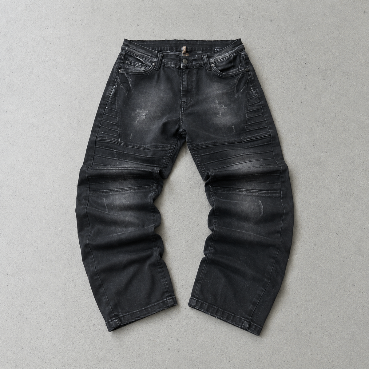 Y2K 90s 80s Vintage Armani Jeans Baggy Jeans Schwarz, Grau Rare (M)