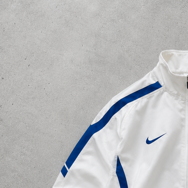 Inter Milan Vintage Nike Track Jacket White, Blue Rare (S)
