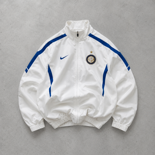 Inter Milan Vintage Nike Track Jacket White, Blue Rare (S)