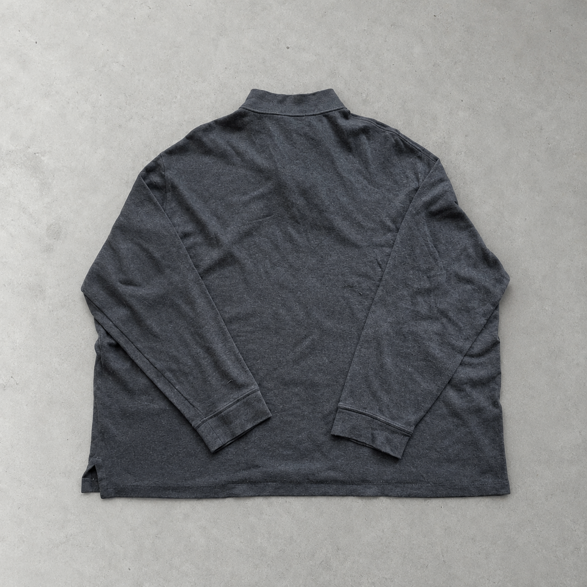Polo Ralph Lauren Half-Zip Sweater Grau Rare (XXL) Stitched Logo