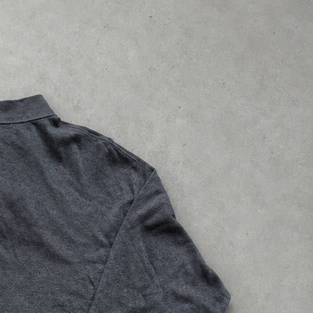 Polo Ralph Lauren Half-Zip Sweater Grau Rare (XXL) Stitched Logo