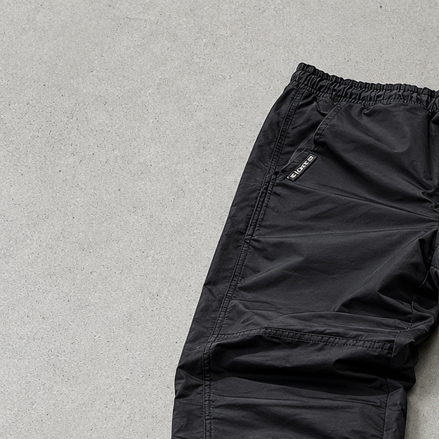 90S Adidas Track Pants Black Rare (S)