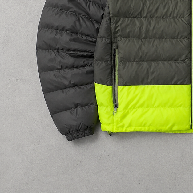 Polo Ralph Lauren Puffer Jacket Dunkelgrün, Gelb Limited (M)