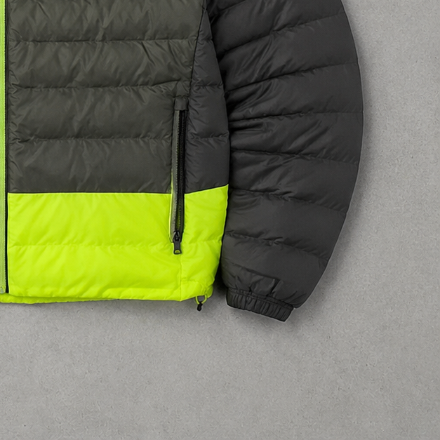 Polo Ralph Lauren Puffer Jacket Dunkelgrün, Gelb Limited (M)