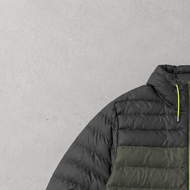 Polo Ralph Lauren Puffer Jacket Dunkelgrün, Gelb Limited (M)
