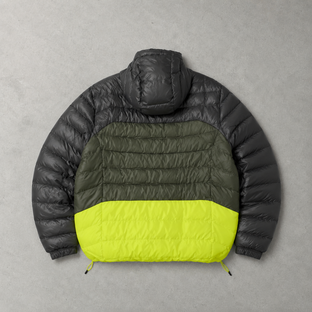 Polo Ralph Lauren Puffer Jacket Dunkelgrün, Gelb Limited (M)
