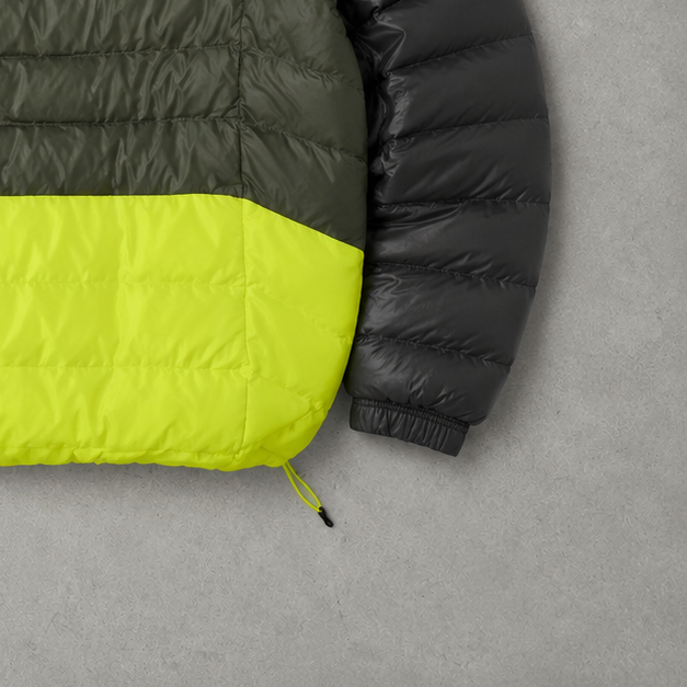Polo Ralph Lauren Puffer Jacket Dunkelgrün, Gelb Limited (M)